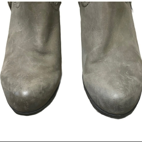 RARE FOLDABLE New Sam Edelman "Louie" Distressed Suede Booties - Picture 5 of 11